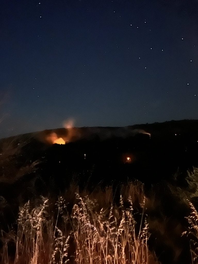 Пожарът в Селище се разпали отново