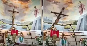 Кръст падна и уби свещеник по време на литургия